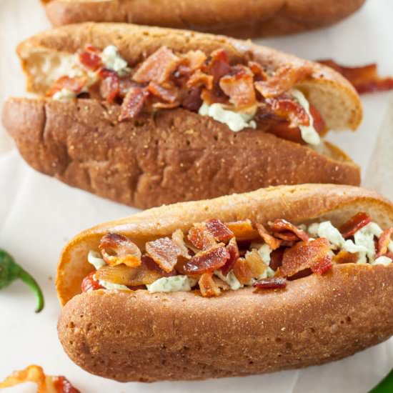 Gluten Free Jalapeno Popper Hot Dog
