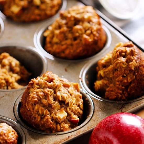 Apple Oatmeal Muffins