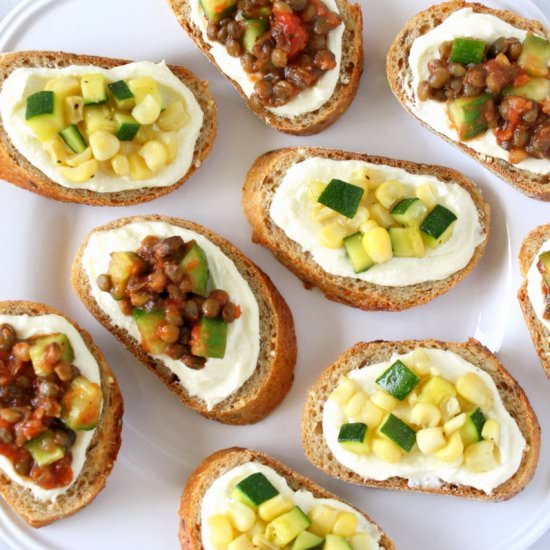 Whipped Feta Crostini