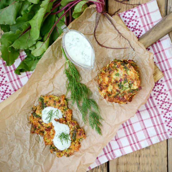 Pancakes with Beet Leaves