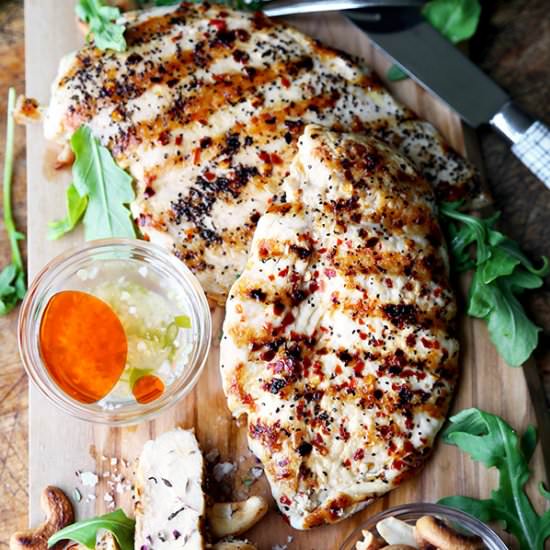 Grilled Chicken With Sweet Hot Sauce