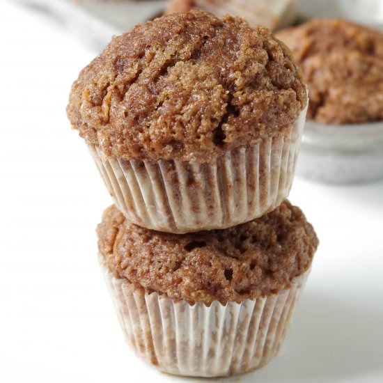 Healthier Cinnamon Apple Muffins