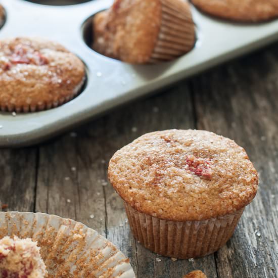 Gluten Free Rhubarb Muffins