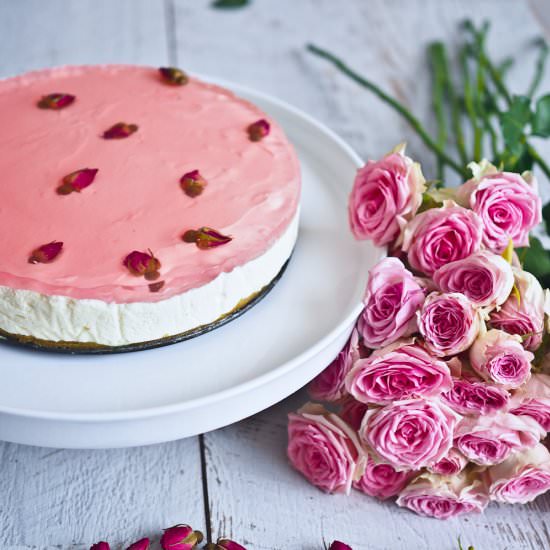 Pink Rose Cheesecake