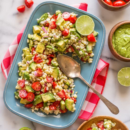 Corn, Tomato, and Avocado Salad