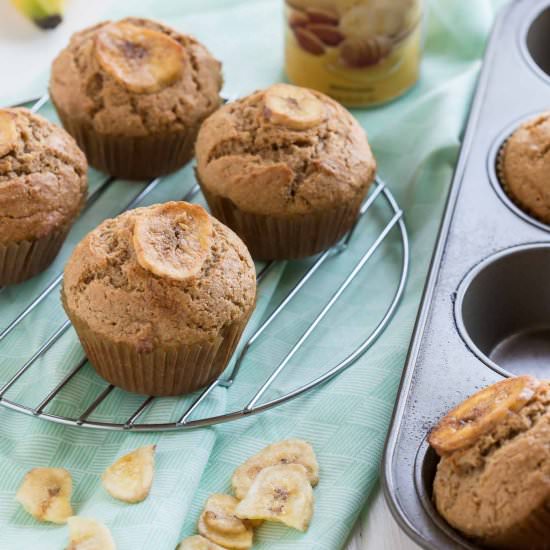 Whole Wheat Banana Muffins