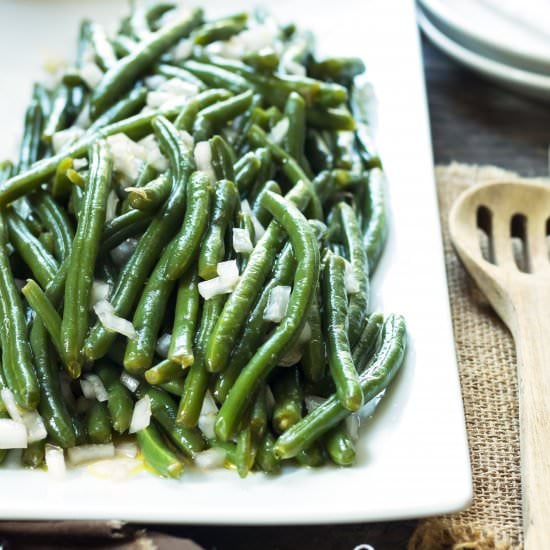 15-Minute Green Beans with Vinegar