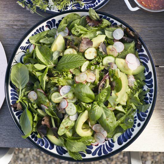 Ginger Soy Herb Salad
