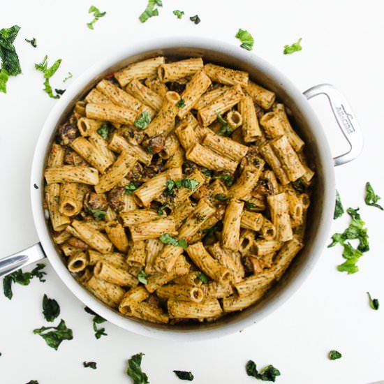 Creamy Miso Pesto Pasta