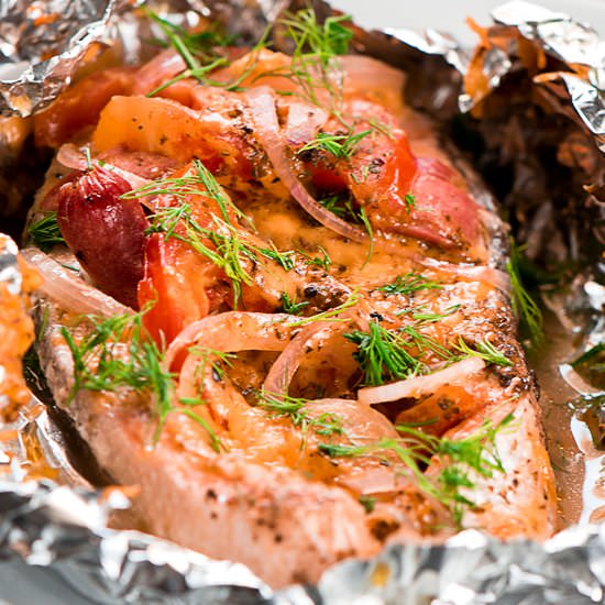 Baked Salmon in Foil
