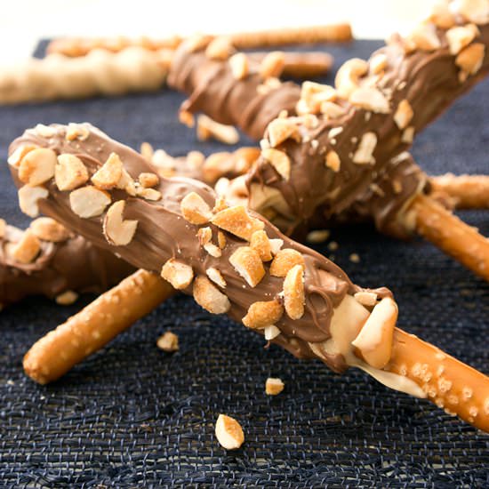 Peanut Butter Caramel Pretzels