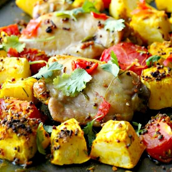 Indian Spiced Chicken Bake