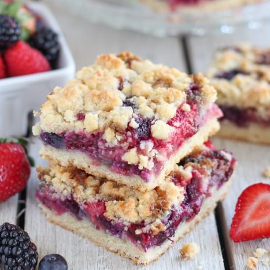 Mixed Berry Crumb Bars