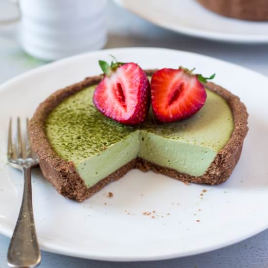 Matcha coconut tarts