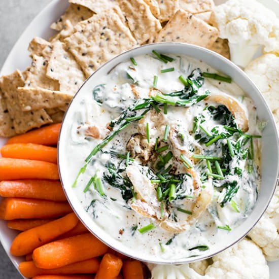 Spinach and Caramelized Onion Dip
