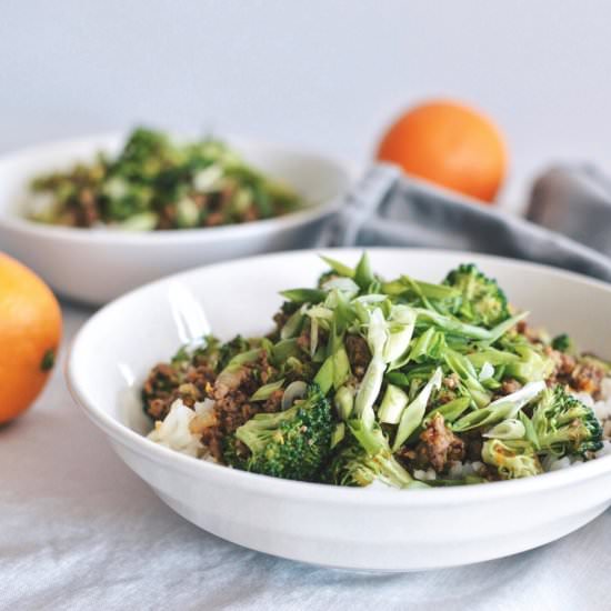 Orange Beef and Broccoli