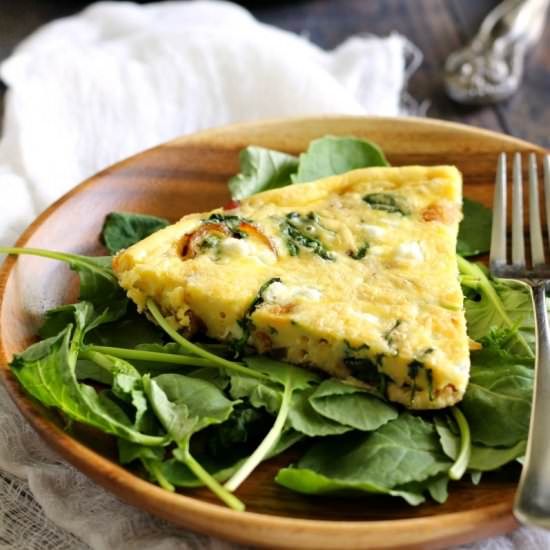 Bacon Goat Cheese Frittata