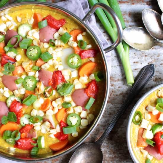 {Vegan} Skinny Corn Chowder
