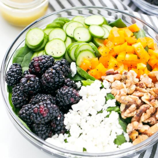 Blackberry Spinach Salad