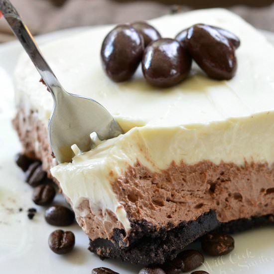 Layer Chocolate Espresso Cheesecake