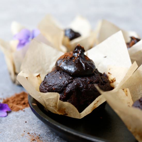 Carob, Walnut and Teff Muffins
