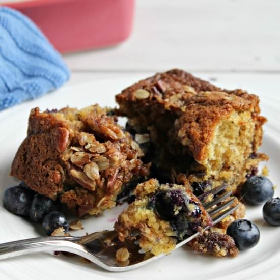 Blueberry Banana Coffee Cake