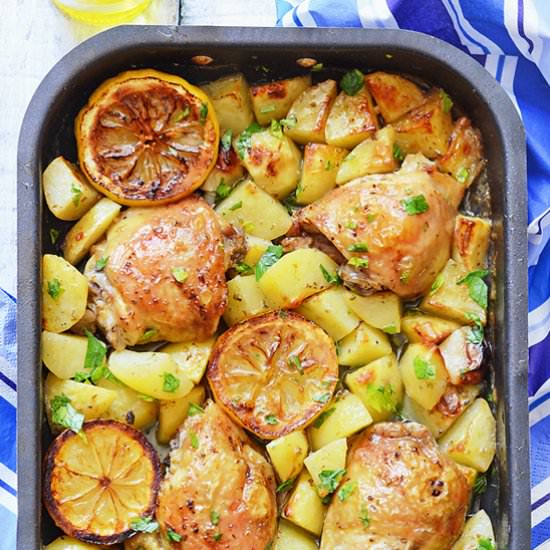 Greek Chicken Sheet Pan Dinner