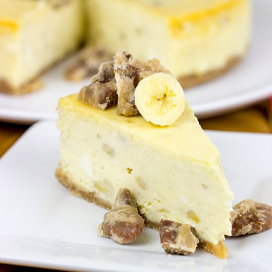 Banana Pudding Cheesecake + Praline