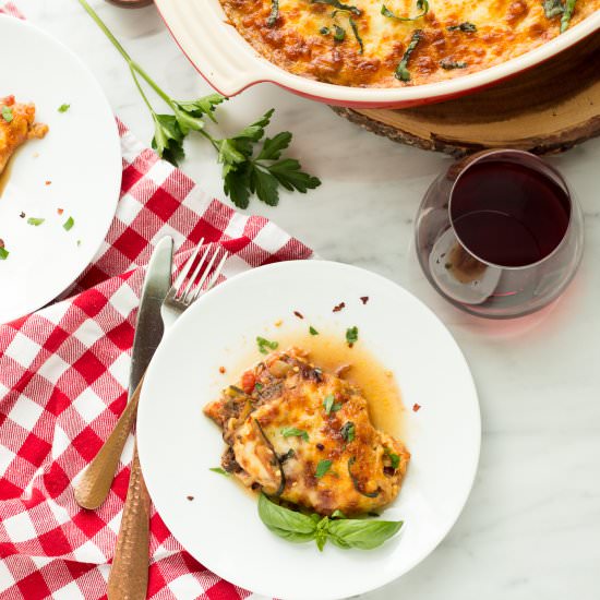 Mushroom Zucchini Lasagna