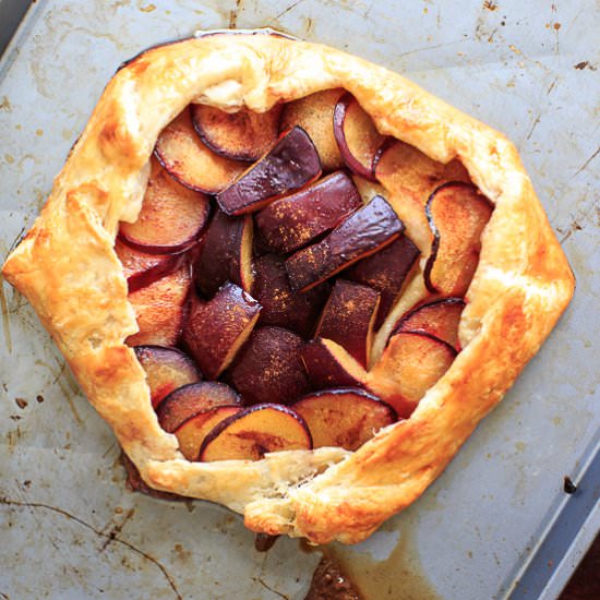 Puff Pastry Plum Galette