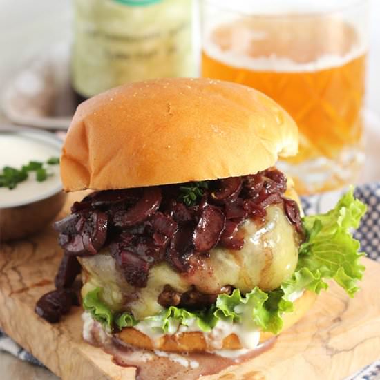 Beef Bourguignon Burger
