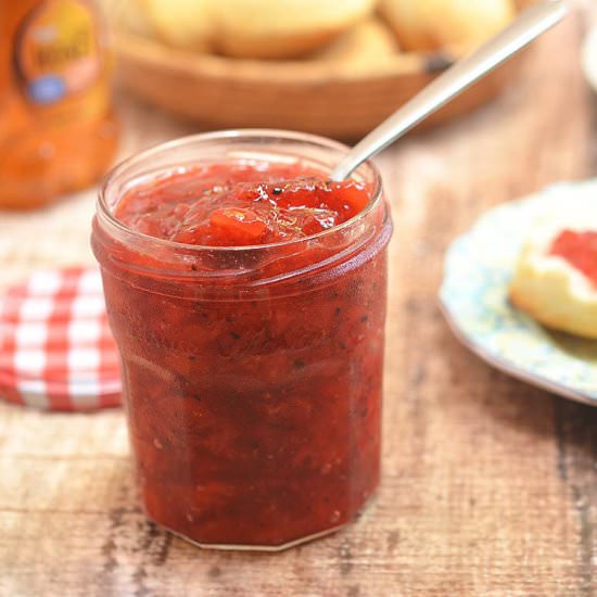 Peppered Strawberry Jam