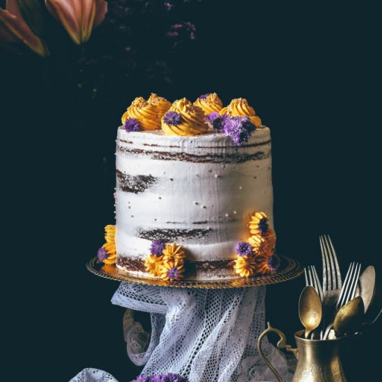White Chocolate Cinnamon Mango Cake