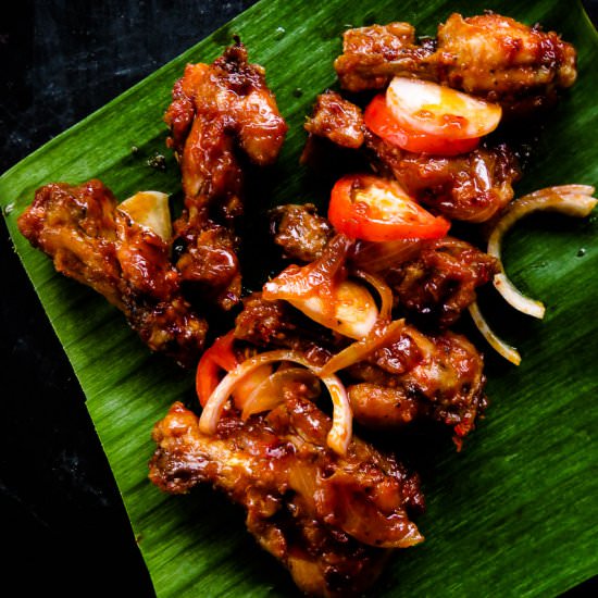 Pan Fried Spicy Chicken Winglets