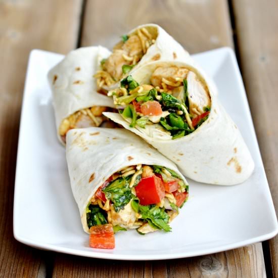 Bangkok Chicken Wraps