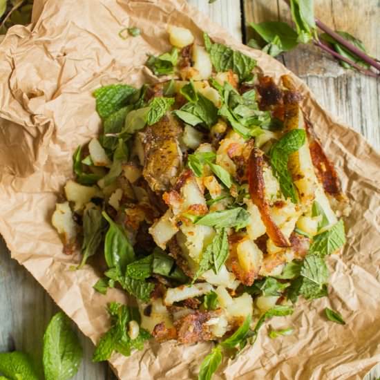 Crispy Garlic Fries with Fresh Herb