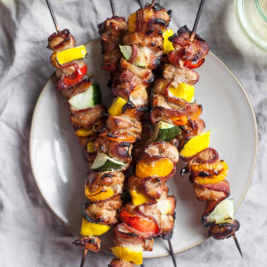 Chicken and Bacon Skewers