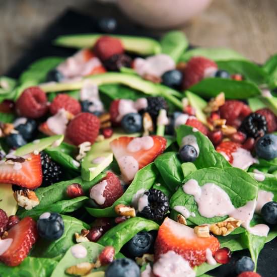 Berry Salad with Raspberry Dressing