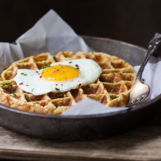Savory Cauliflower Waffles