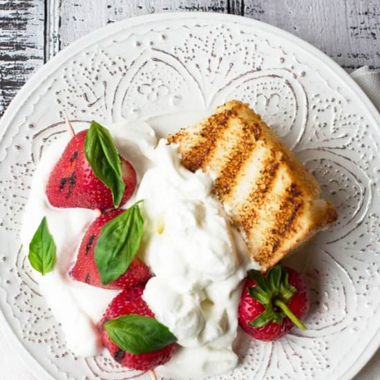 Grilled Strawberry Shortcake