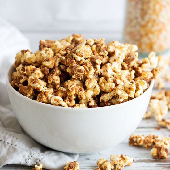 Almond & Peanut Caramel Popcorn