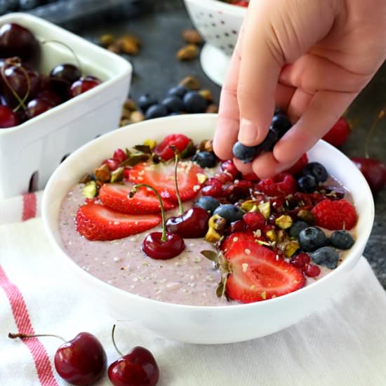 Vanilla Raspberry Overnight Oatmeal