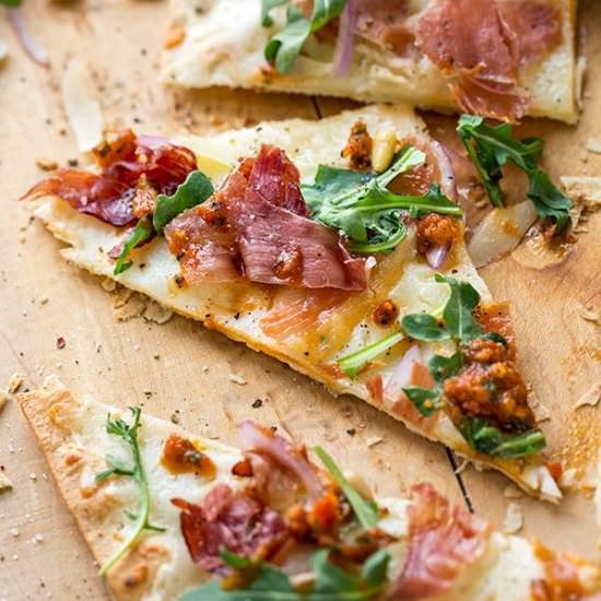 Prosciutto Flatbread Pizza