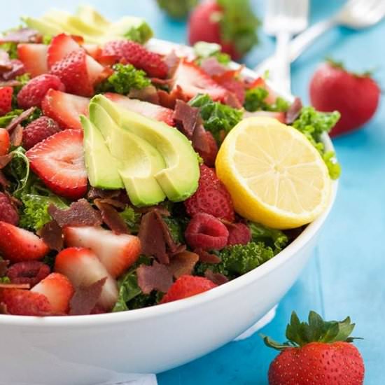 Bacon & Berry Kale Salad