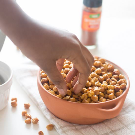 Easy oven roasted chickpeas