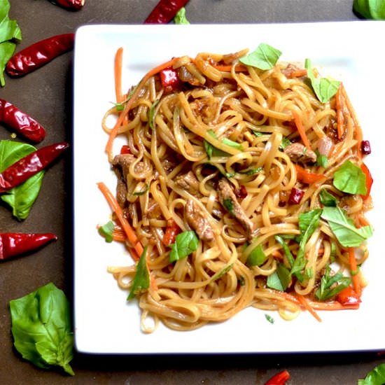 Thai Beef Drunken Noodles