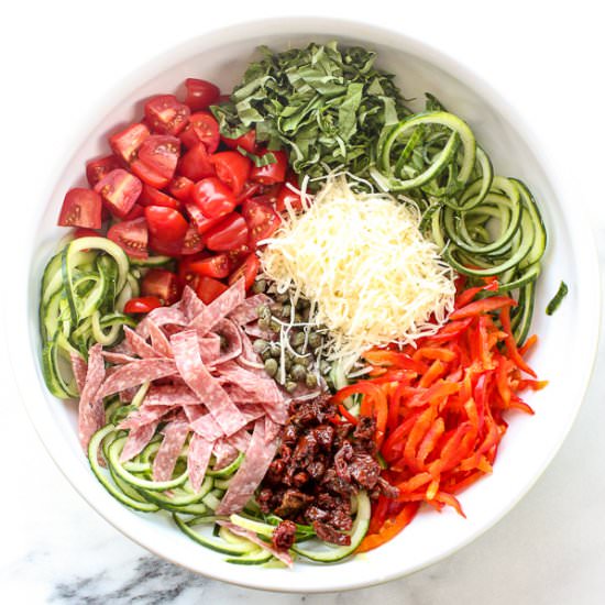 Italian Cucumber “Pasta” Salad