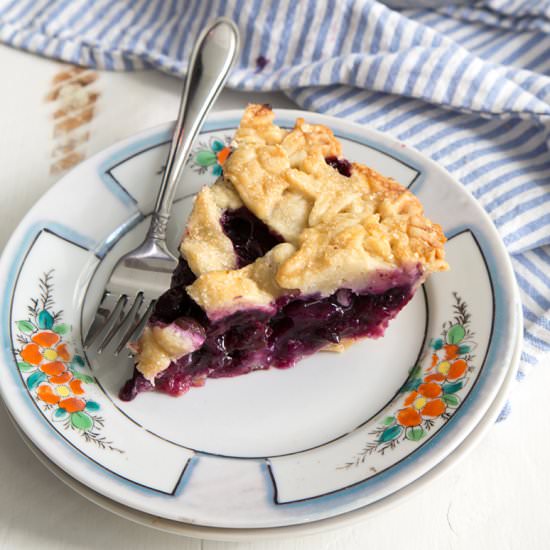 Ginger Blueberry Pie
