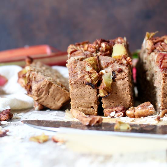 Rhubarb Fennel Bread with Pecans