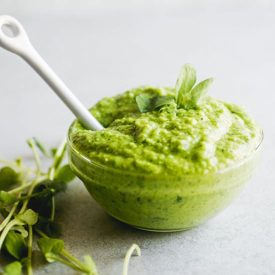 5 Minute Pea Pesto